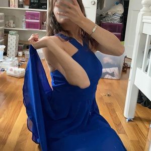 Lulu’s stunning royal blue skater dress